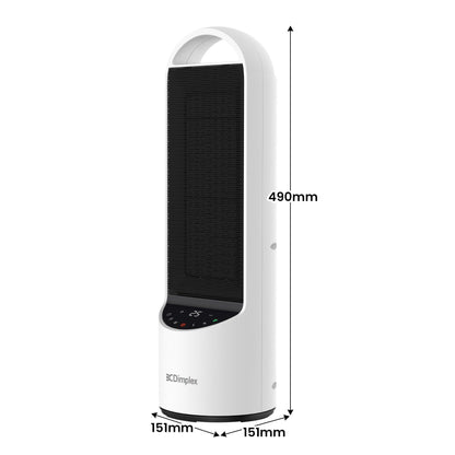 Dimplex 2kW Personal DC Digital Ceramic Heater in Black and White.