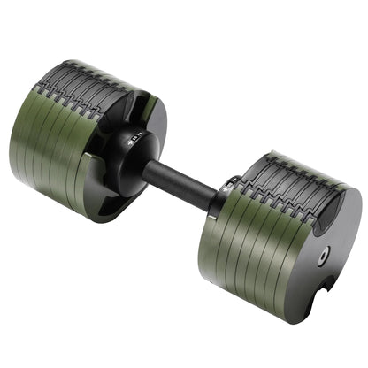 Powertrain Eon Dial-Up 36KG Adjustable Dumbbell - Green.