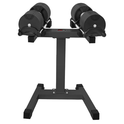 Powertrain Eon 2 X 45kg Adjustable Dumbbells W/ Stand Heavy-duty Storage Rack Home Gym 9 Strength Training Equipment.