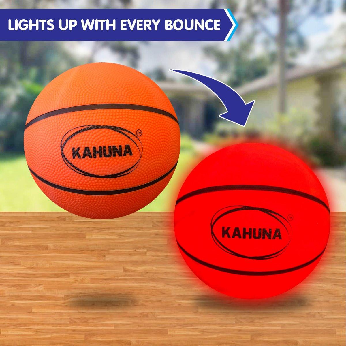 Kahuna Basketball L.e.d Glow Light Up Trampoline Ball.