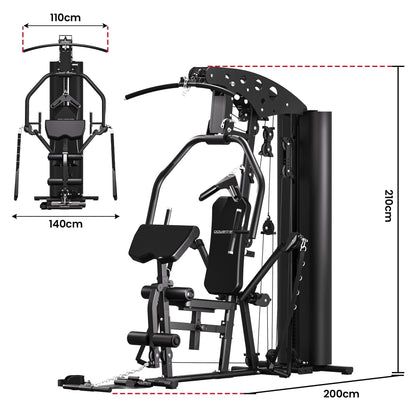 Powertrain Home Multi Gym 560 Full Body Training with 90kg Weight Stack Home Gym.