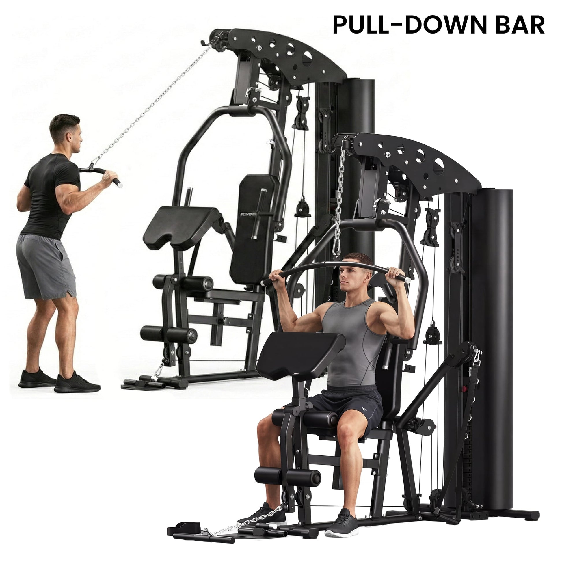 Powertrain Home Multi Gym 560 Full Body Training with 90kg Weight Stack Home Gym.