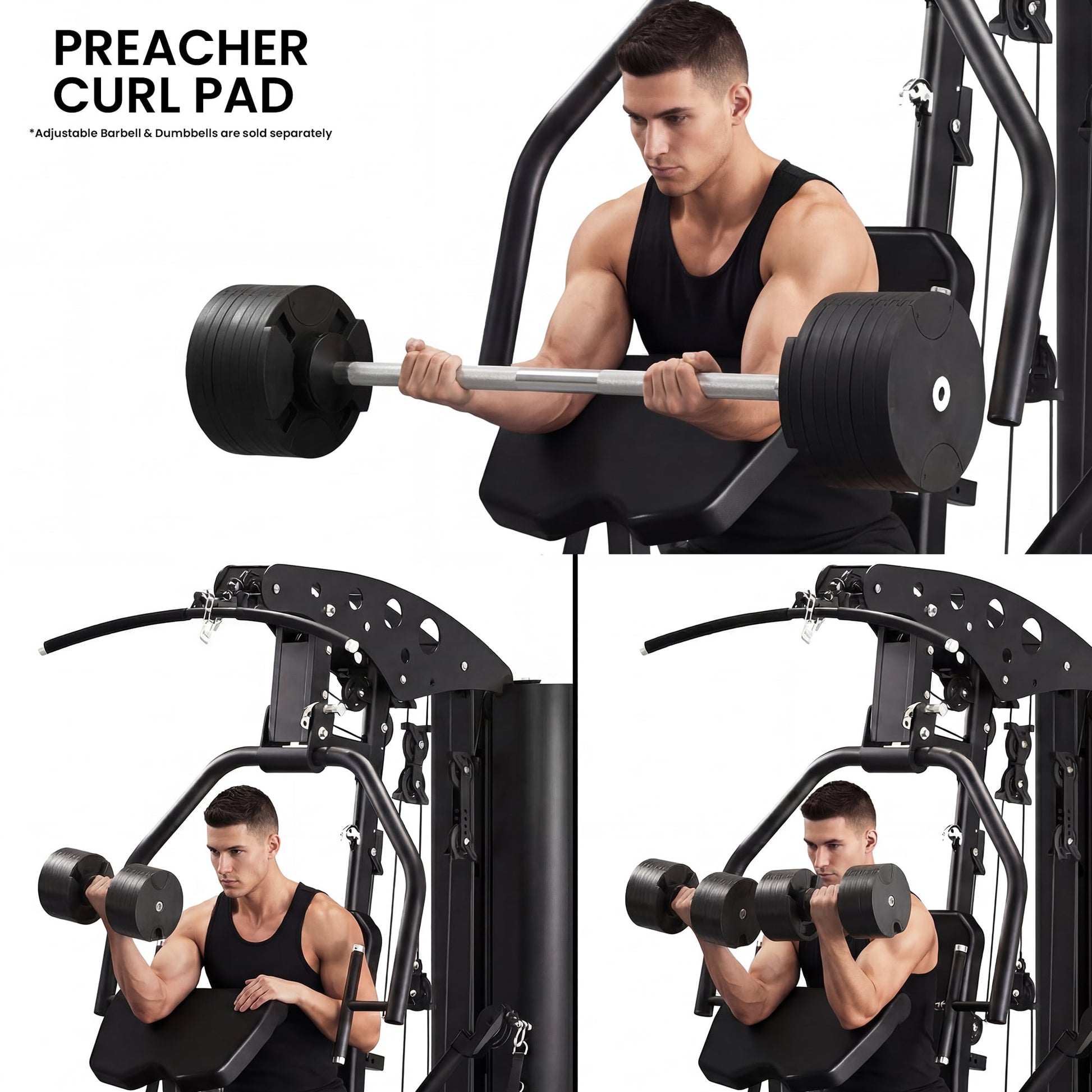 Powertrain Home Multi Gym 560 Full Body Training with 90kg Weight Stack Home Gym.