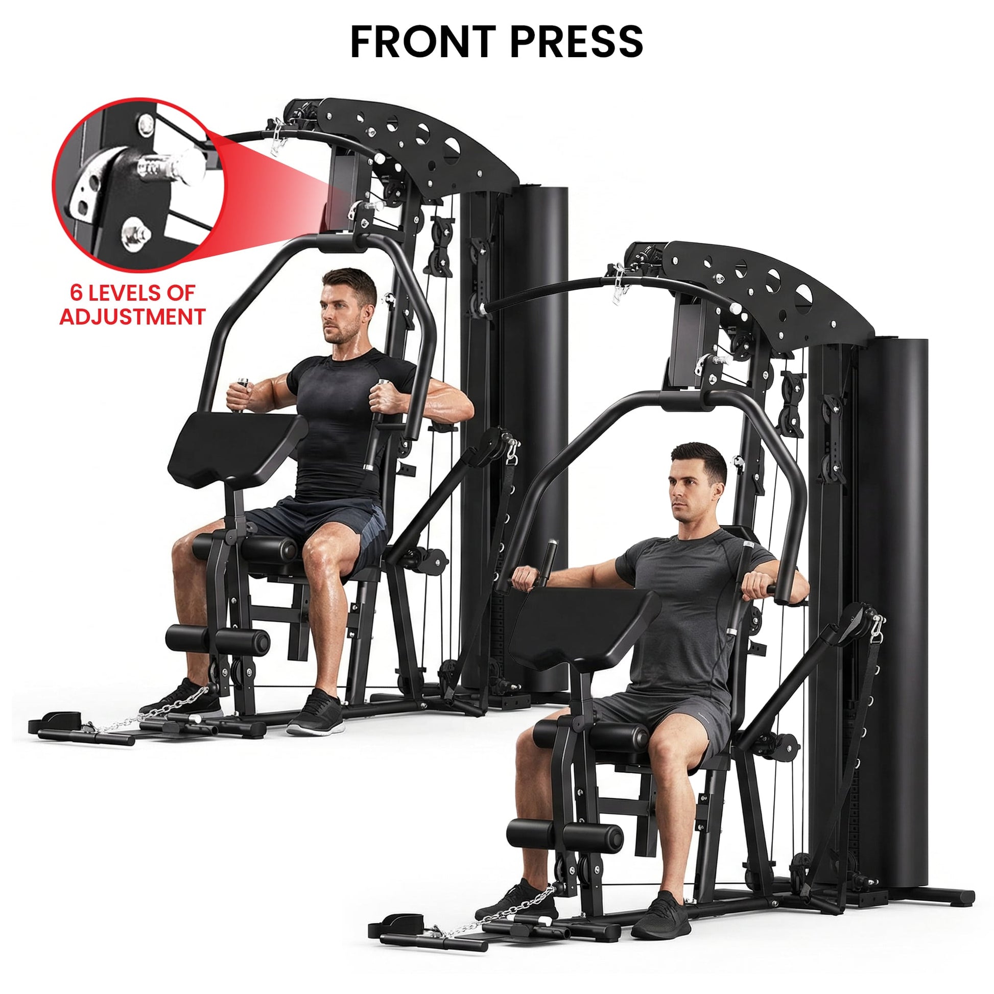 Powertrain Home Multi Gym 560 Full Body Training with 90kg Weight Stack Home Gym.