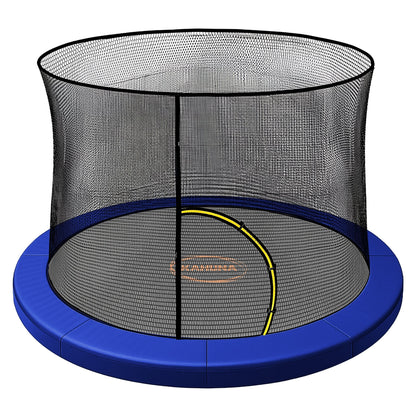 Kahuna 10ft Trampoline Pad and Net - Blue