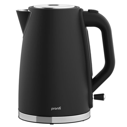 Pronti Silver Noir Collection 1.7L Electric Kettle.