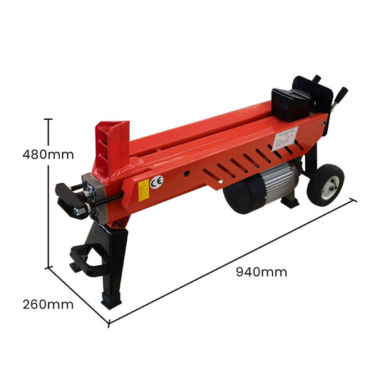 Yukon 8 Ton 2.2kw Heavy-duty Electric Hydraulic Log Splitter.