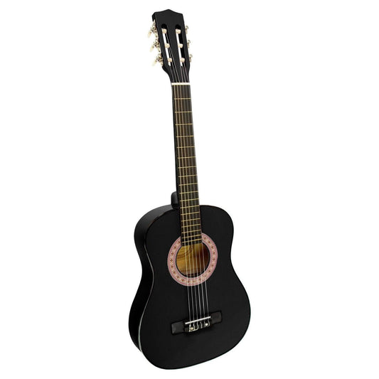 Karrera 34in Acoustic Children Wooden Guitar - Black.