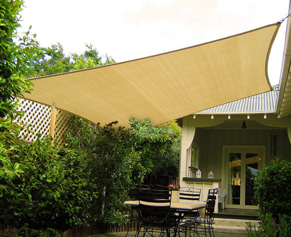 Wallaroo Rectangular Shade Sail 6m x 4m - Sand.