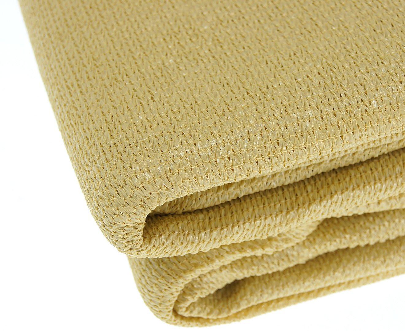 Wallaroo Rectangular Shade Sail 7m x 6m - Sand.