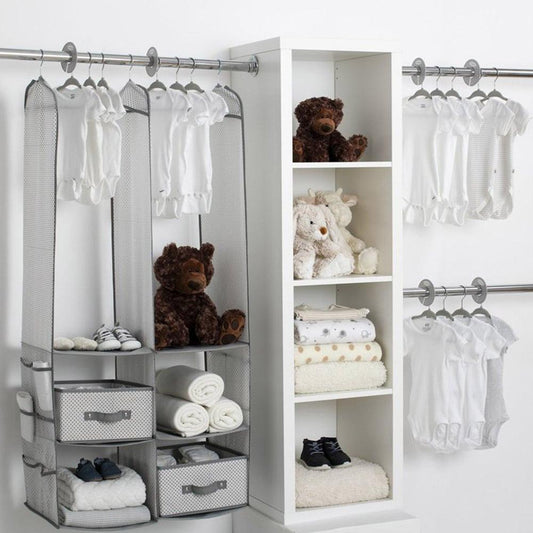 Delta Children 24 Piece Nursery Storage Set - Cool Grey Cool Grey.