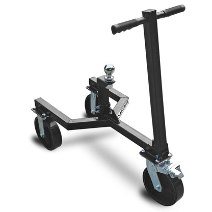 Kartrite Trailer Dolly Adjustable 2in Hitch Ball 1500kg Tongue Weight Capacity w/8in Swivel Wheels Steel Trailer Mover.