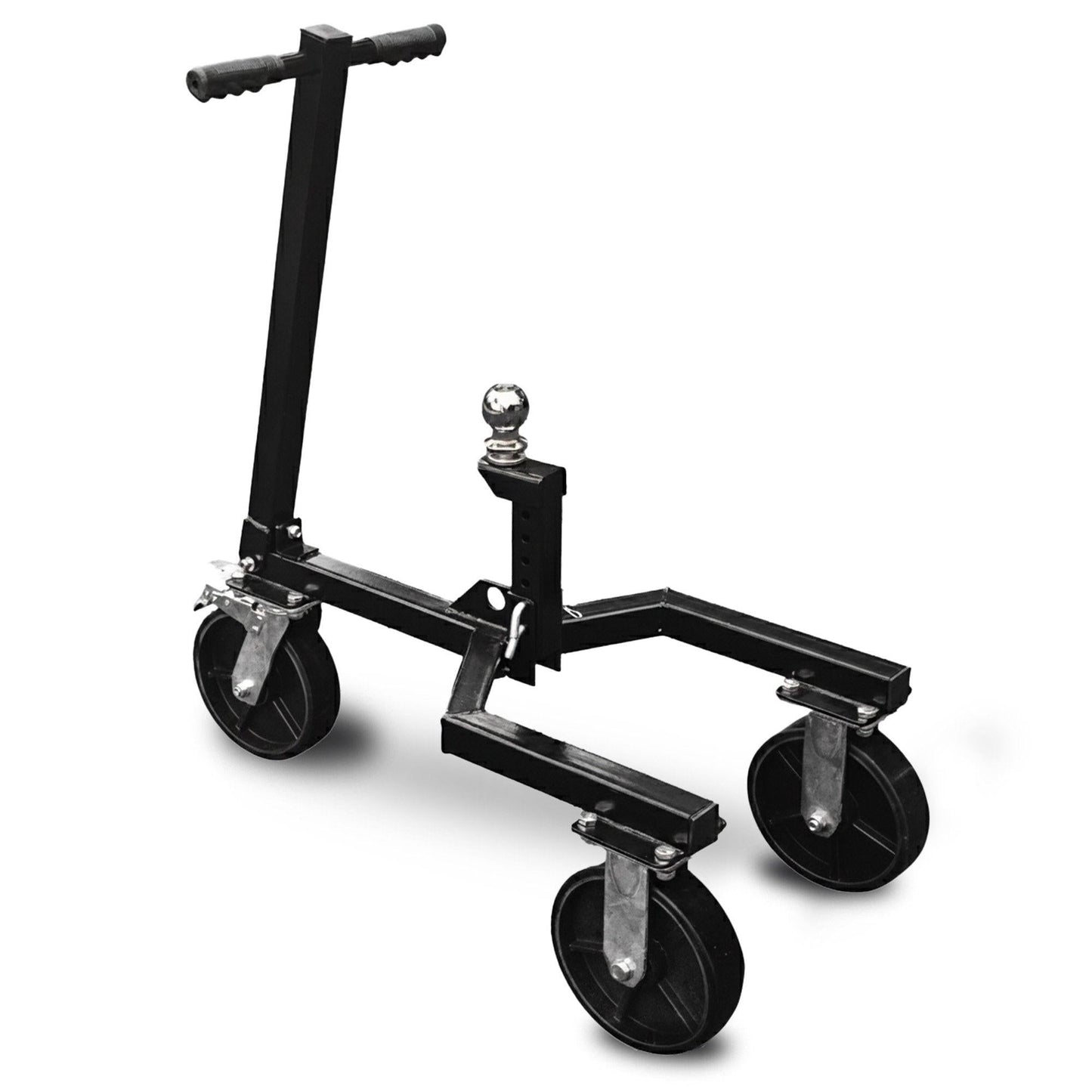 Kartrite Trailer Dolly Adjustable 2in Hitch Ball 1500kg Tongue Weight Capacity w/8in Swivel Wheels Steel Trailer Mover.