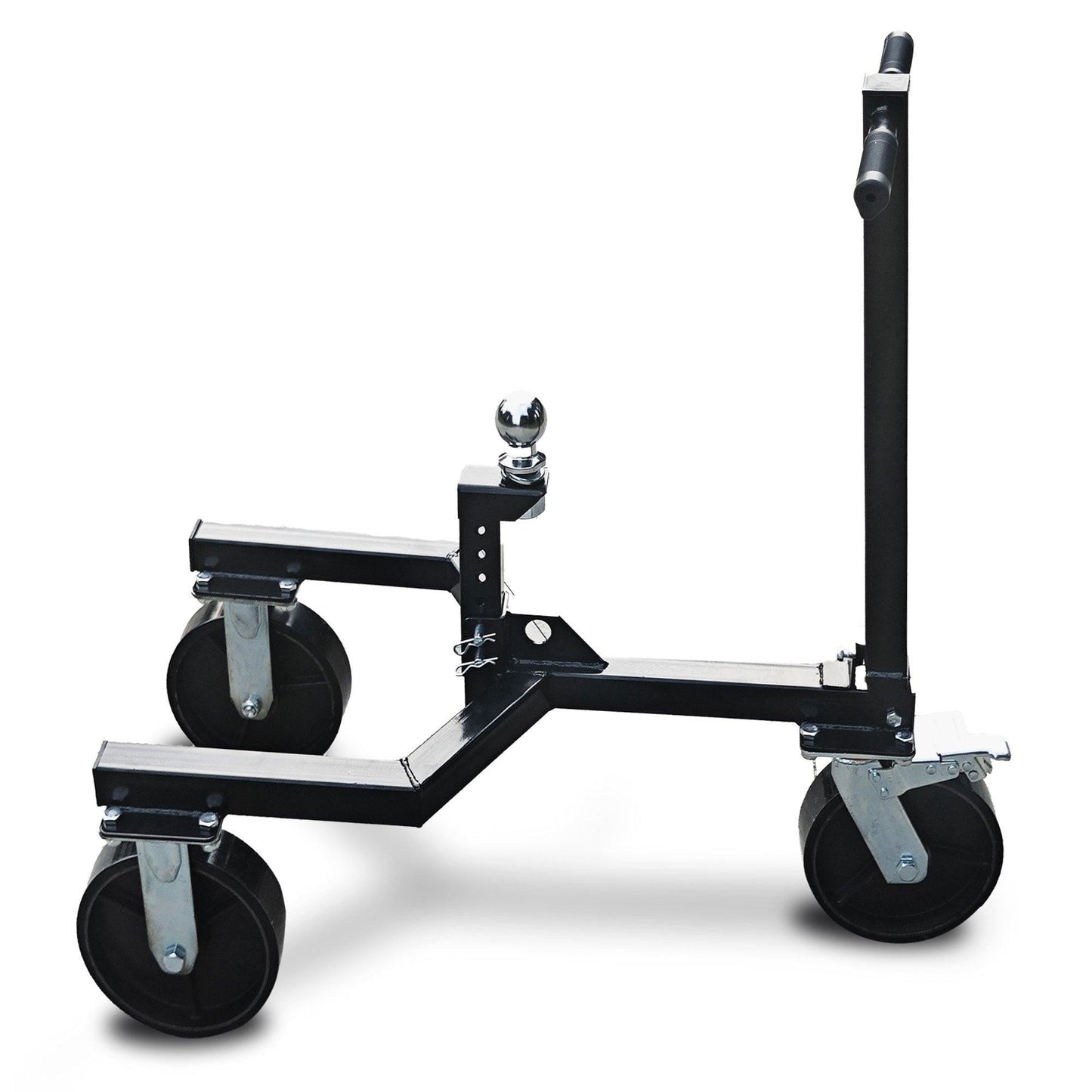 Kartrite Trailer Dolly Adjustable 2in Hitch Ball 1500kg Tongue Weight Capacity w/8in Swivel Wheels Steel Trailer Mover.