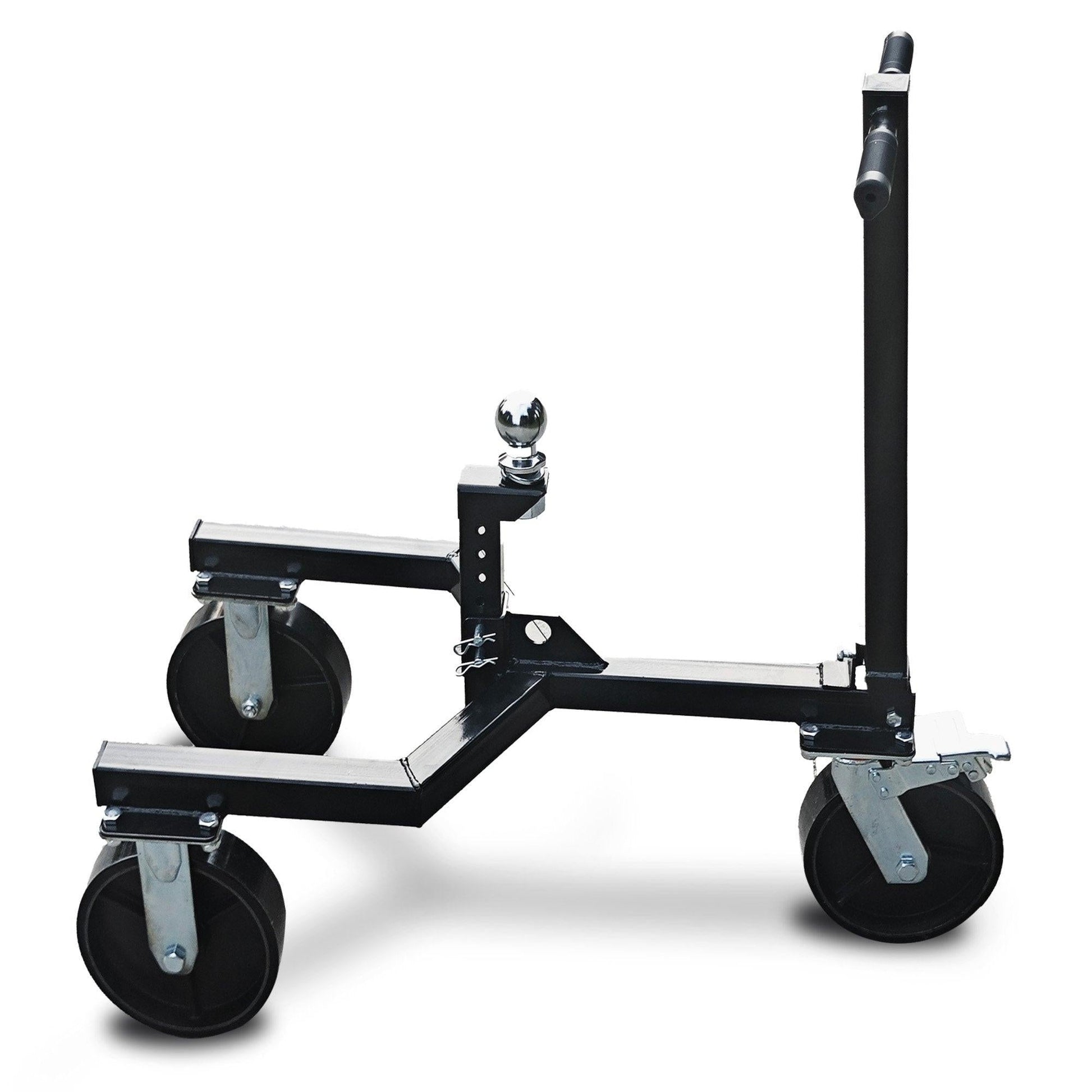 Kartrite Trailer Dolly Adjustable 2in Hitch Ball 1500kg Tongue Weight Capacity w/8in Swivel Wheels Steel Trailer Mover.
