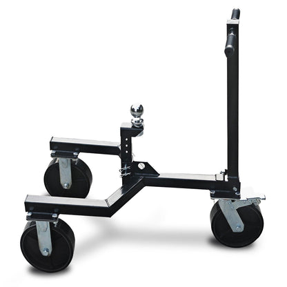 Kartrite Trailer Dolly Adjustable 2in Hitch Ball 1500kg Tongue Weight Capacity w/8in Swivel Wheels Steel Trailer Mover.