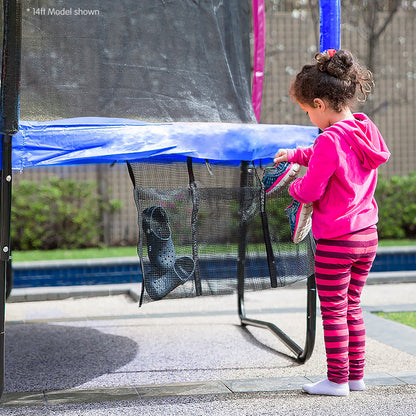 Kahuna 12ft Trampoline Free Ladder Spring Mat Net Safety Pad Cover Round Enclosure - Rainbow.