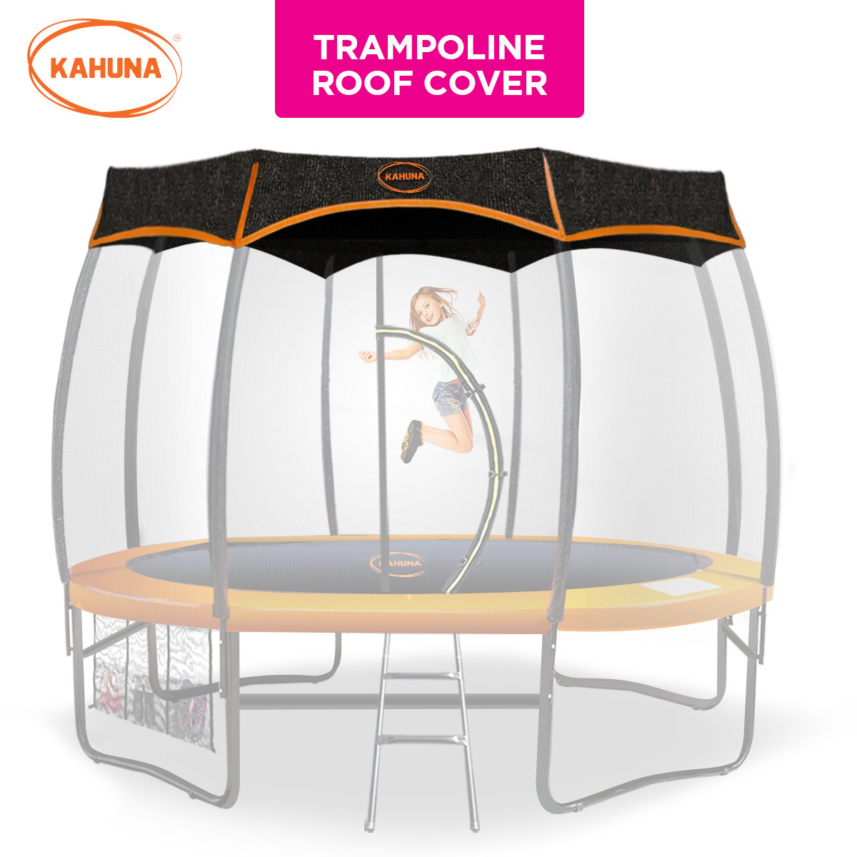 Kahuna 10ft Removable Twister Trampoline Roof Shade Cover.