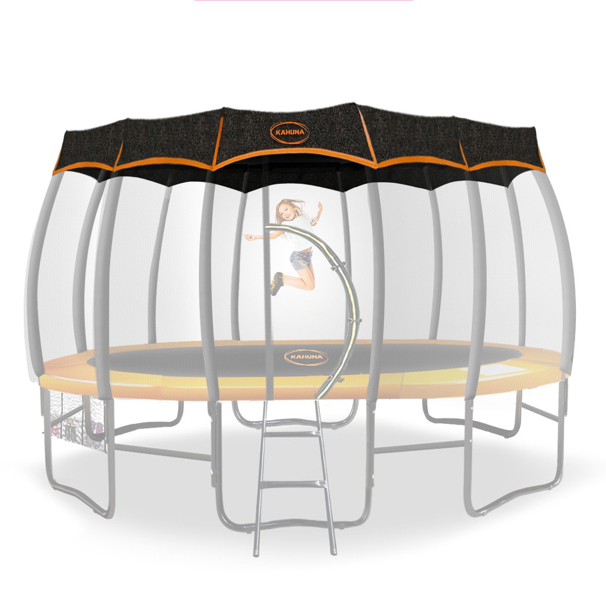 Kahuna 12ft Removable Twister Trampoline Roof Shade Cover.
