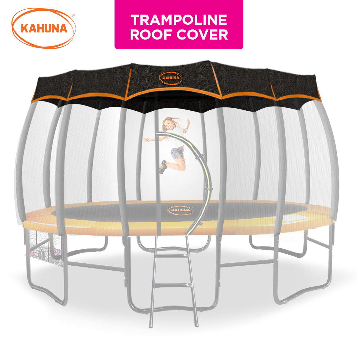 Kahuna 12ft Removable Twister Trampoline Roof Shade Cover.
