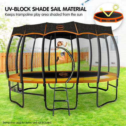 Kahuna 12ft Removable Twister Trampoline Roof Shade Cover.