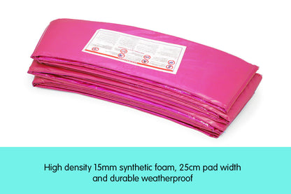 Kahuna 12ft Trampoline Replacement Pad Round - Pink.
