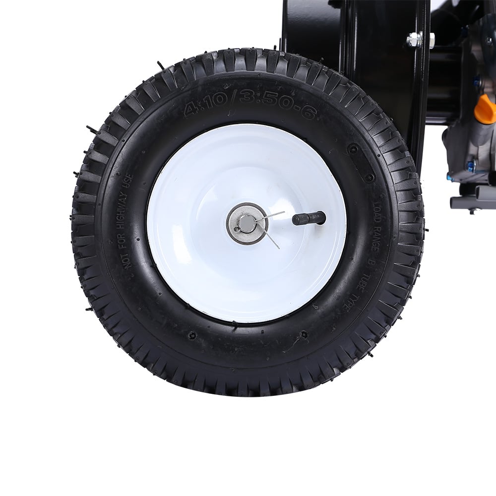 Ducar Wood Chipper Shredder Mulcher Garden 8hp Petrol Motor Upright Grinder - Silver.