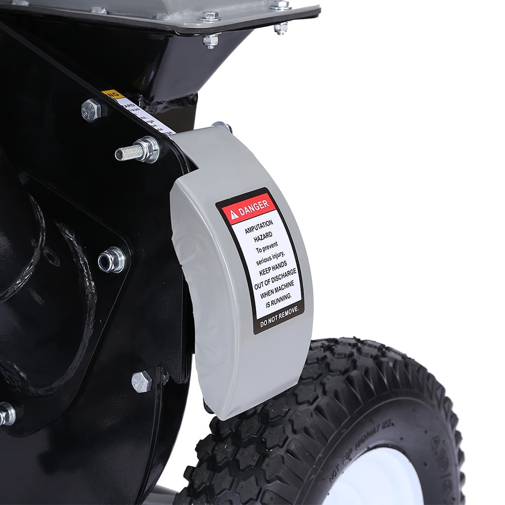 Ducar Wood Chipper Shredder Mulcher Garden 8hp Petrol Motor Upright Grinder - Silver.