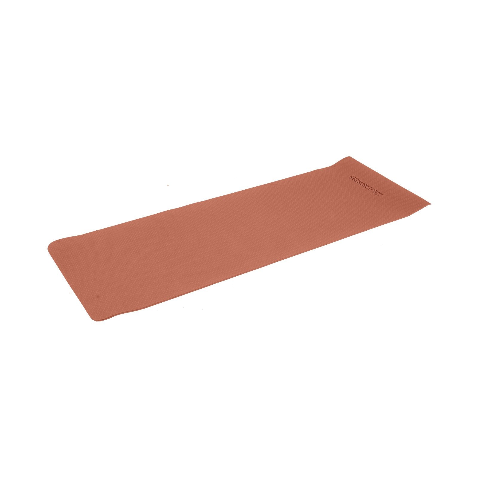 Powertrain Dual Layer 6mm Yoga Mat | Peach | Non-slip Surface And Carry Strap For Ultimate Comfort And Portability.