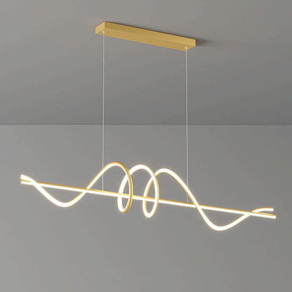 BAMDECOR A202 Modern LED Linear Pendant Lights with Dimmable LED  160cm