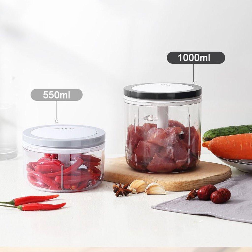 Ecoco Easy Chopper Mincer Mixer Slicer Dicer Blender Cutter Shredder For Onion Garlic 550 Black.