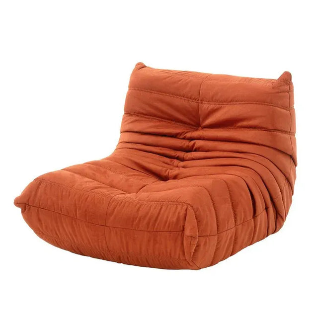 High Back Single Fireside Togo Sofa Chair Cozy Lounge Chair with Ottoman High Density Sponge Multiple Colors Comfortable and Durable (Yellow) Hover Image