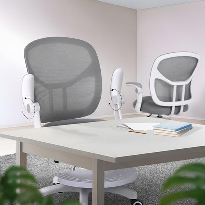 Kids Desk Chair - Children Office Study Seat with Footrest NOVA - Grey.