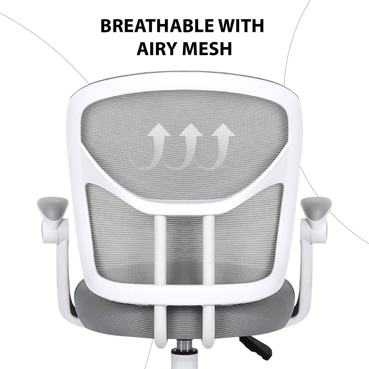 Kids Desk Chair - Children Office Study Seat with Footrest NOVA - Grey.