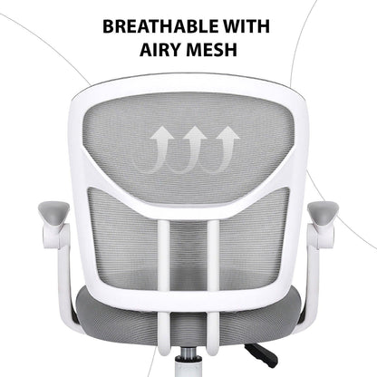 Kids Desk Chair - Children Office Study Seat with Footrest NOVA - Grey.