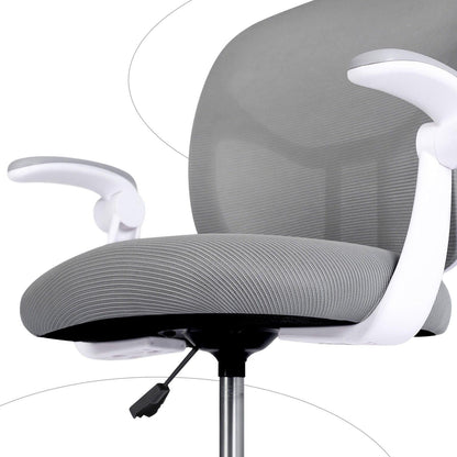 Kids Desk Chair - Children Office Study Seat with Footrest NOVA - Grey.
