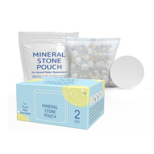 2X Alkaline Mineral Maker Stone Pouch Water Filter Pad Replacement Ceramic Balls.