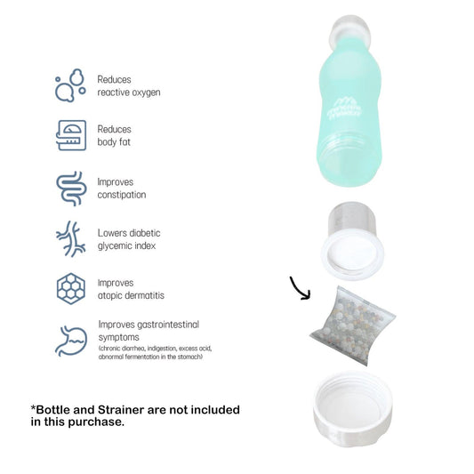 2X Alkaline Mineral Maker Stone Pouch Water Filter Pad Replacement Ceramic Balls.