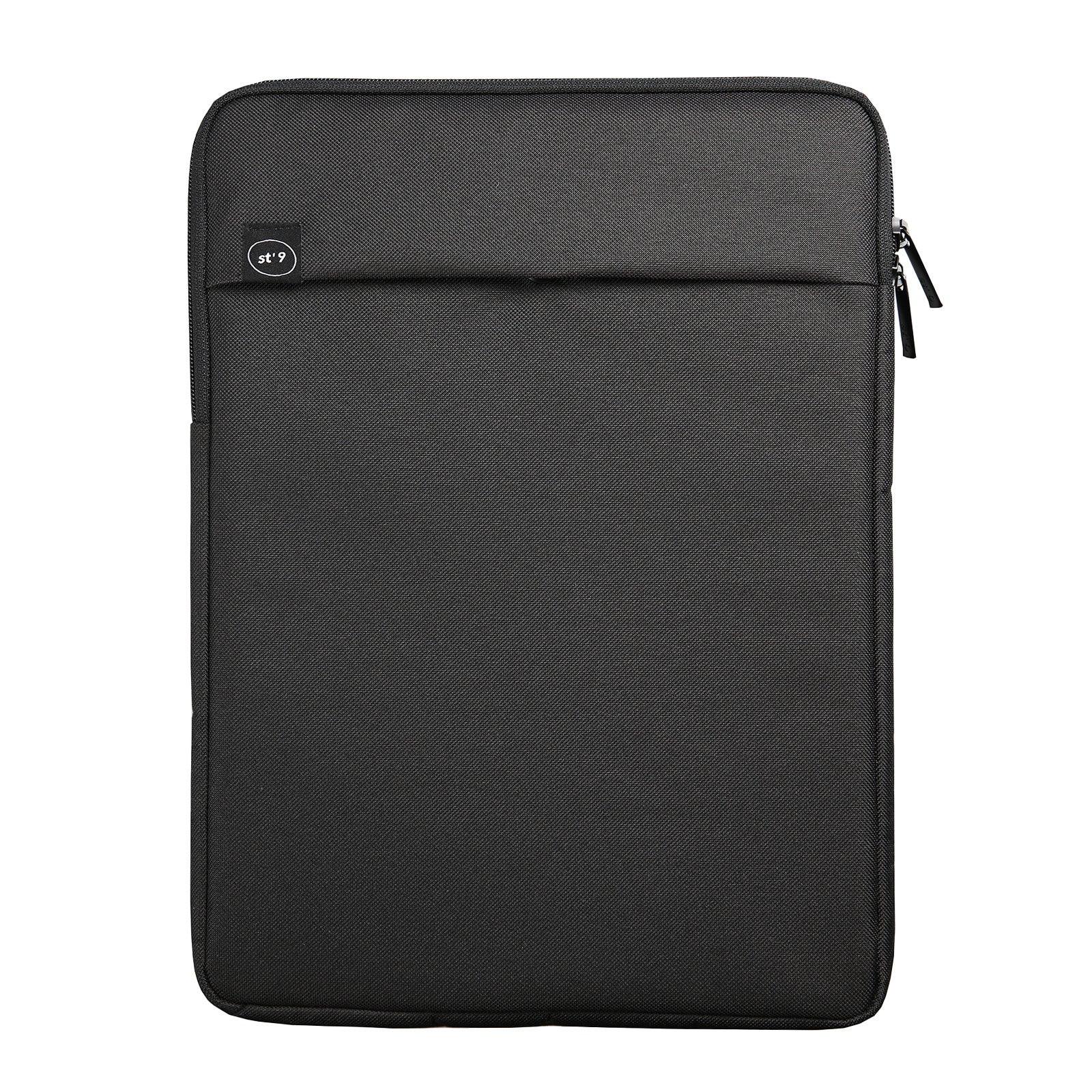 15 inch Laptop Sleeve Padded Travel Carry Case Bag L size LUKE BLACK.