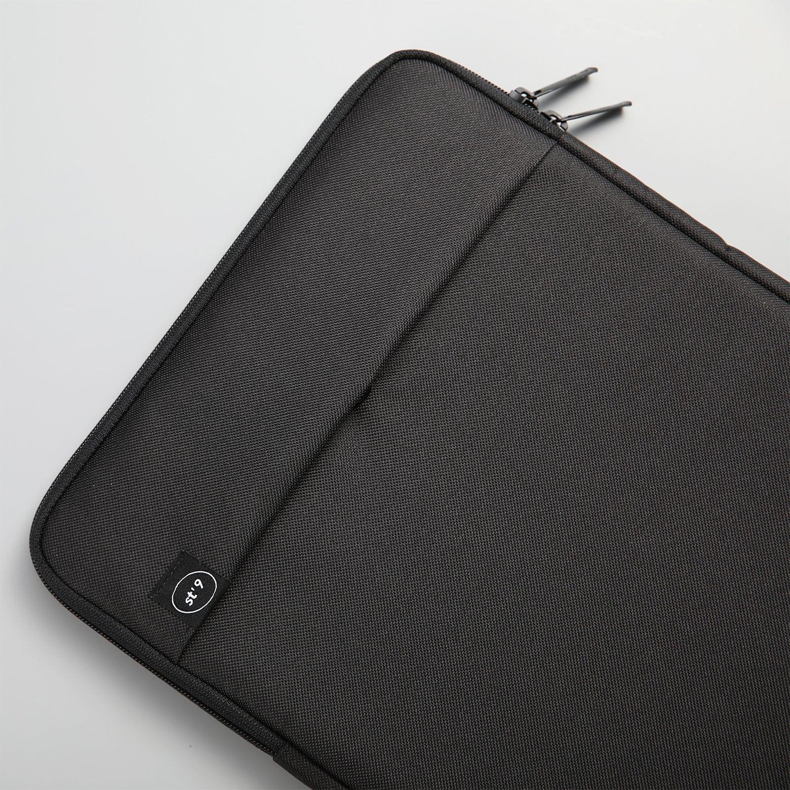15 inch Laptop Sleeve Padded Travel Carry Case Bag L size LUKE BLACK.