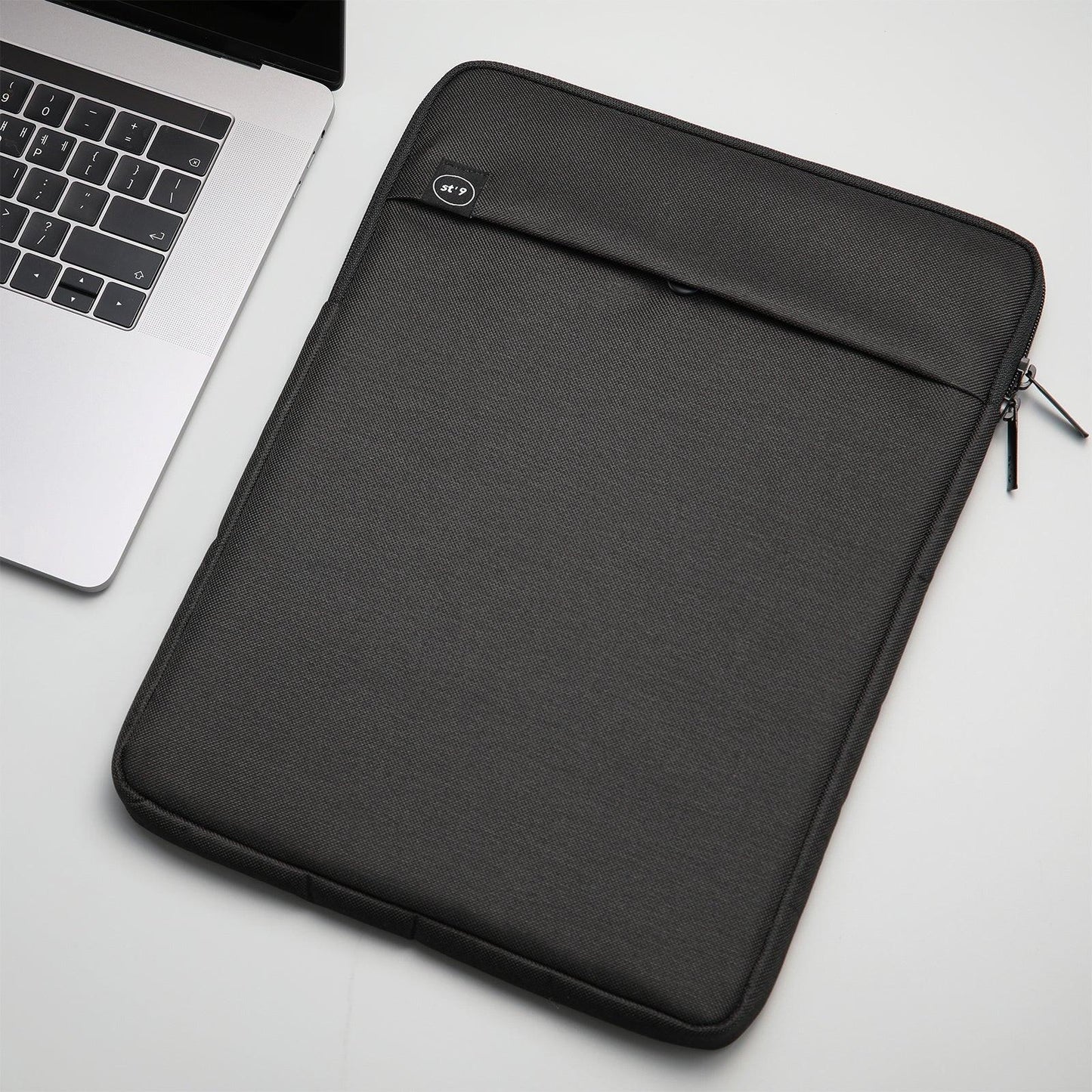 15 inch Laptop Sleeve Padded Travel Carry Case Bag L size LUKE BLACK.