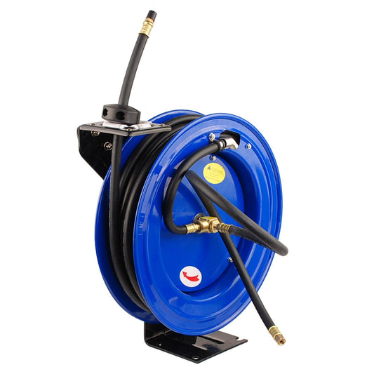 Air Hose Retractable Rewind Reel Automotive Industrial 15m.