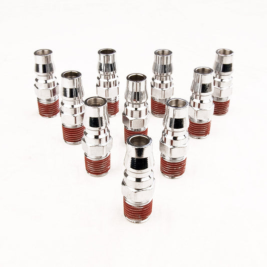 10X 1/4" Nitto Type Male Air Coupling Coupler Fitting Connector 4 x 1.5cm.