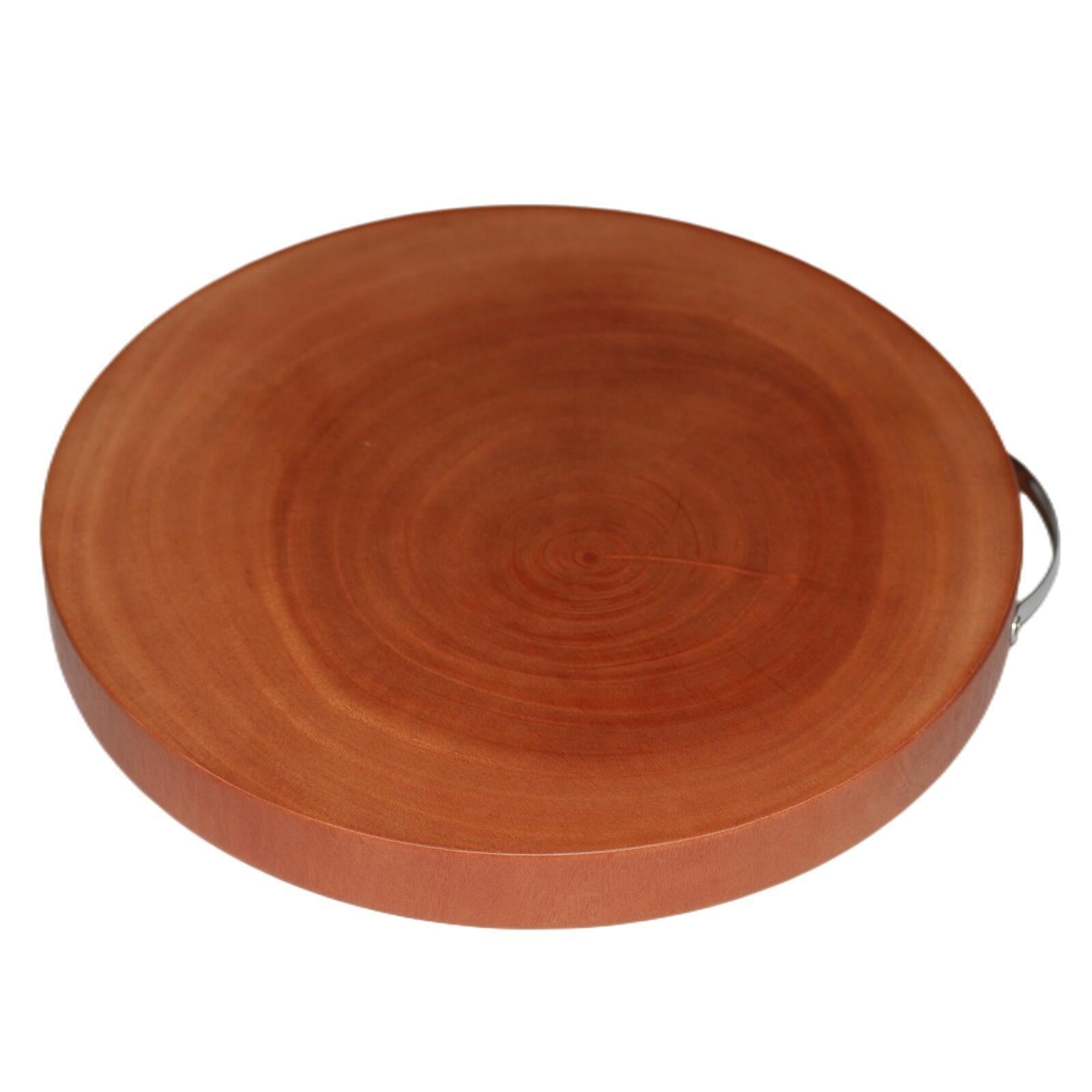 YES4HOMES M Natural Hardwood Hygienic Kitchen Cutting Wooden Chopping Board Round.