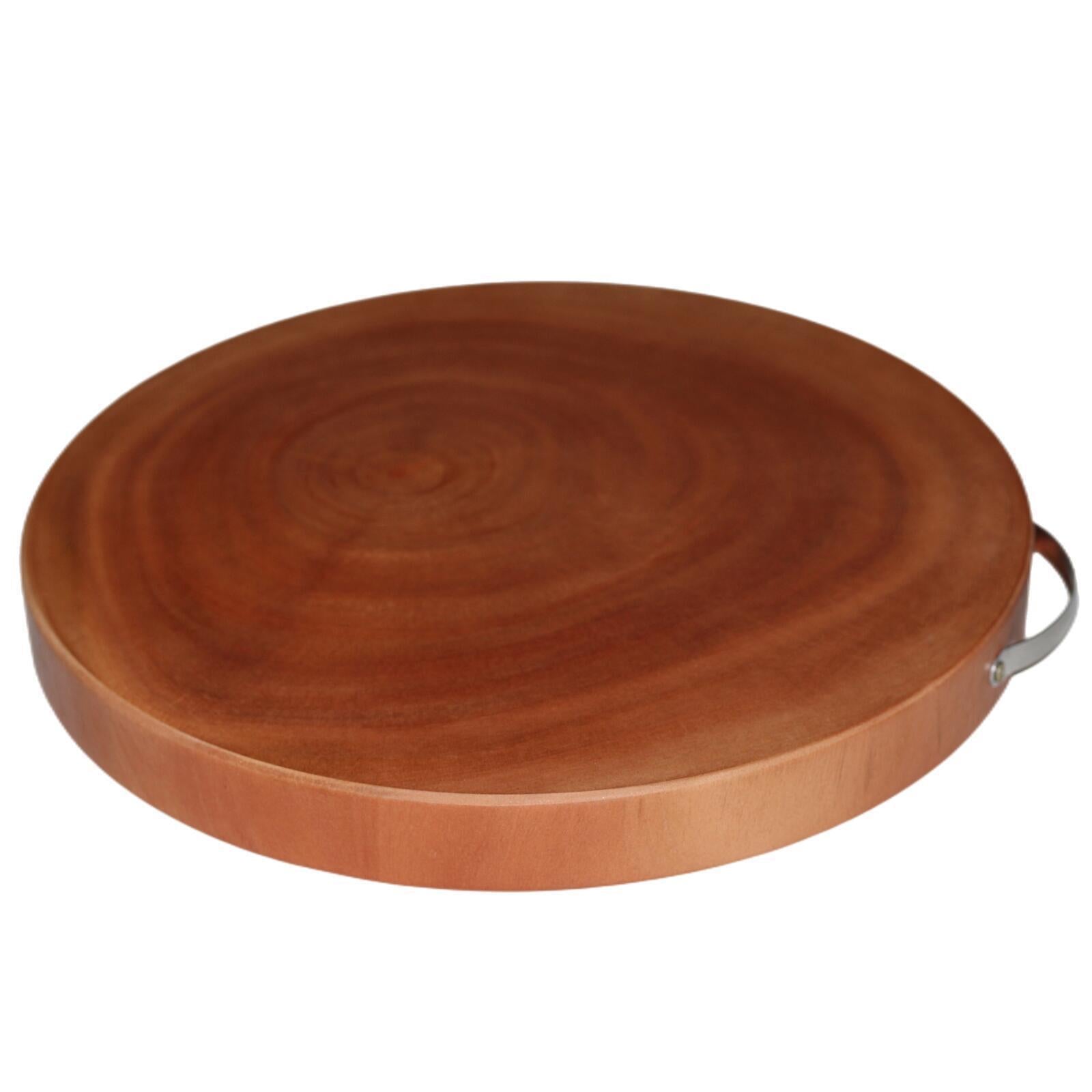 YES4HOMES M Natural Hardwood Hygienic Kitchen Cutting Wooden Chopping Board Round.