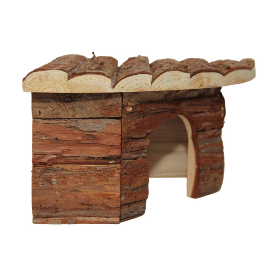 YES4PETS L Wooden Hamster Mouse Gerbil Playground Rats Pets Toys Play Small Birds Mini Rabbit House Garden Decor.