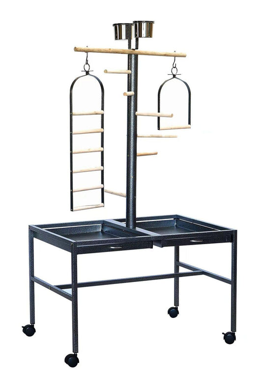 YES4PETS Large Bird Parrot Playpen Gym Toy Stand On Wheels.