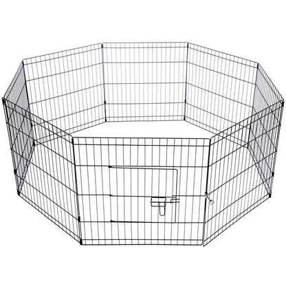 YES4PETS 24' Dog Rabbit Playpen Exercise Puppy Enclosure Fence With Cover