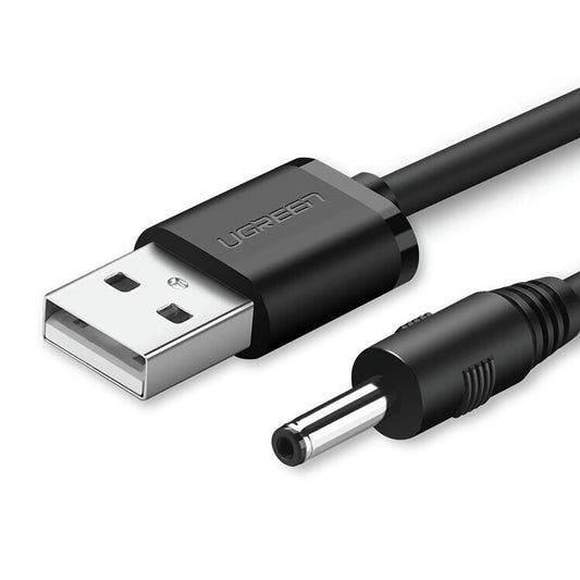 UGREEN USB2.0-A to DC 3.5mm M/F Charging Cable 1m (Black) 10376.