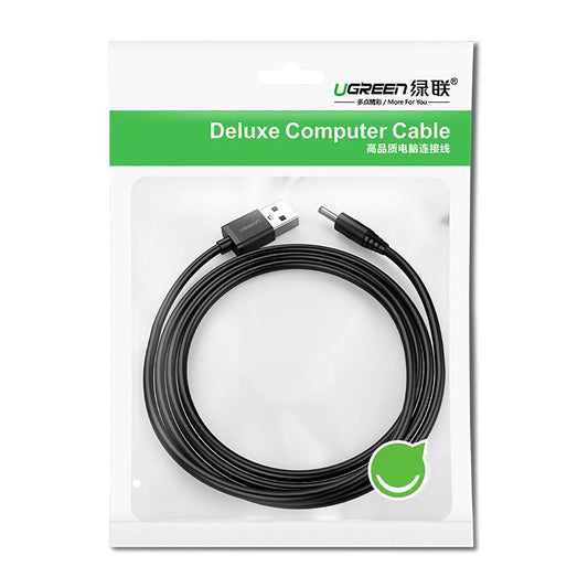 UGREEN USB2.0-A to DC 3.5mm M/F Charging Cable 1m (Black) 10376.
